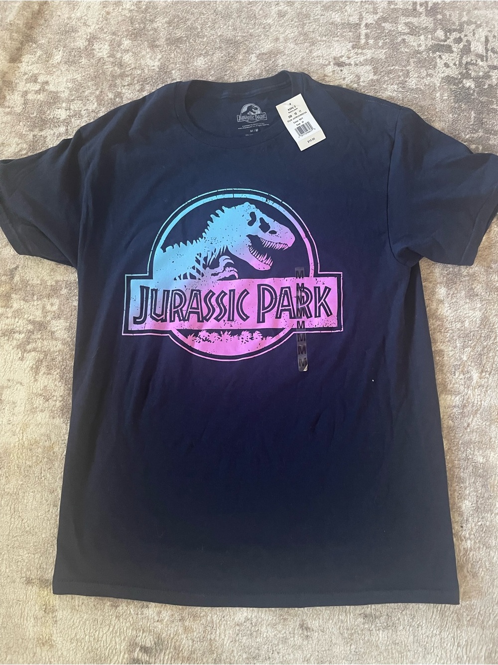 Jurassic Park Gradient Logo Tee - Navy